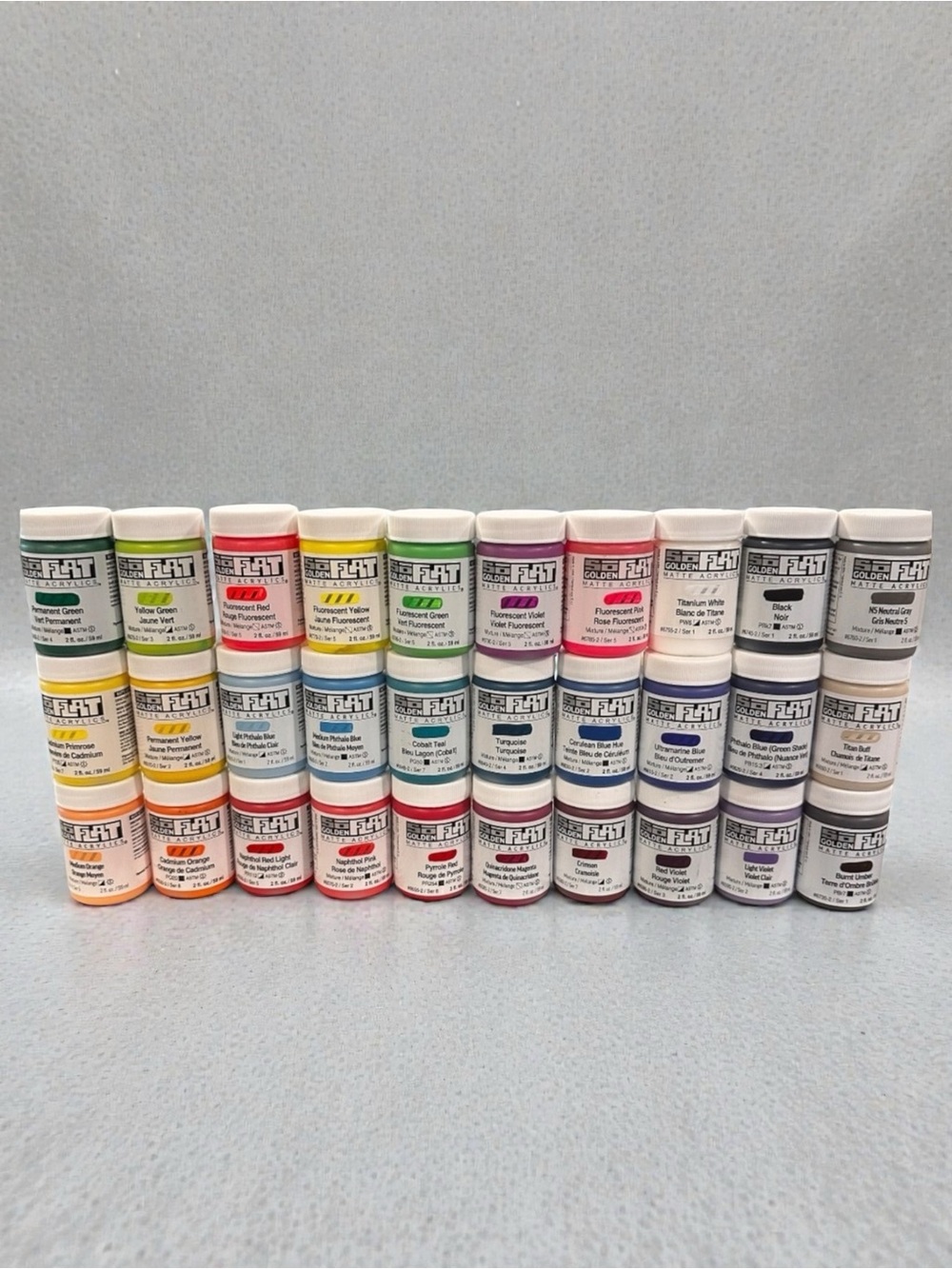 Set of 30 Golden Acrylic SoFlat Acrylic Paints